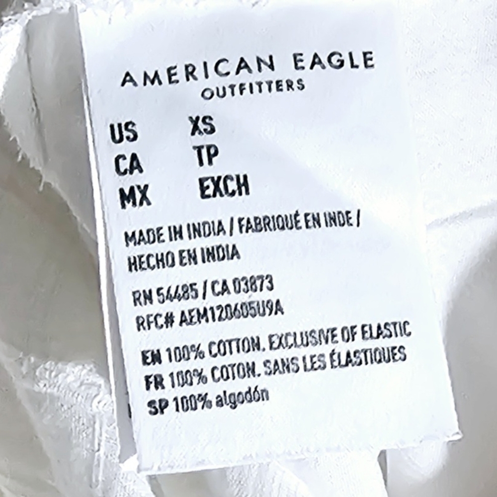 American Eagle Outfitters White Spaghetti Strap Dress Size XS - Picture 9 of 9